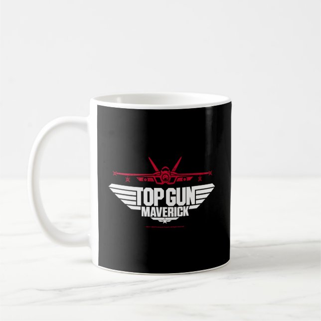Caneca De Café Jato de Combatente Maverick de Arma Superior (Esquerda)