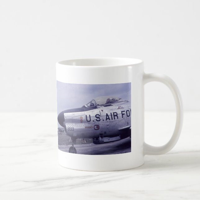 CANECA DE CAFÉ JATO F-86D DO SABRE DA FORÇA AÉREA (Direita)