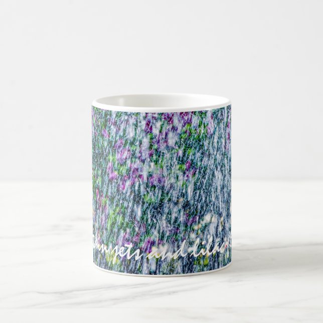 Caneca De Café Jatos-tinteiro e flores-lilás (Centro)