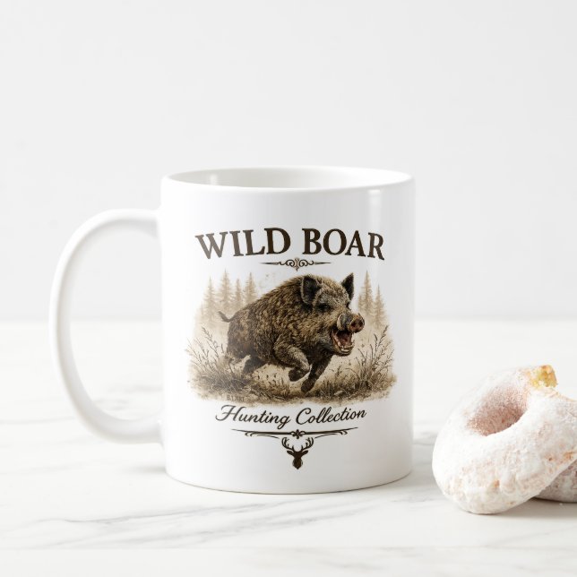 Caneca De Café Javali (Com Donut)