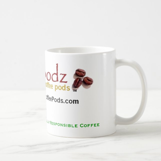 Caneca De Café JavaPodz 11 onça "verde" 2007 coletores agride (Direita)