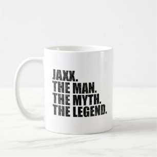 Caneca De Café Jaxx Nome, Jaxx O Homem O Mito A Lenda