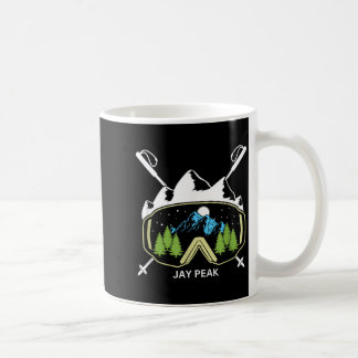 Caneca De Café Jay peak vermont esquiando esquiador óculos de esq