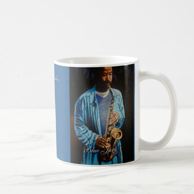 Caneca De Café Jazz azul (Direita)