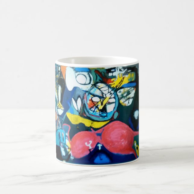 Caneca De Café Jazz da Primavera Abstrato Jeff Hankamer Artjunkha (Centro)