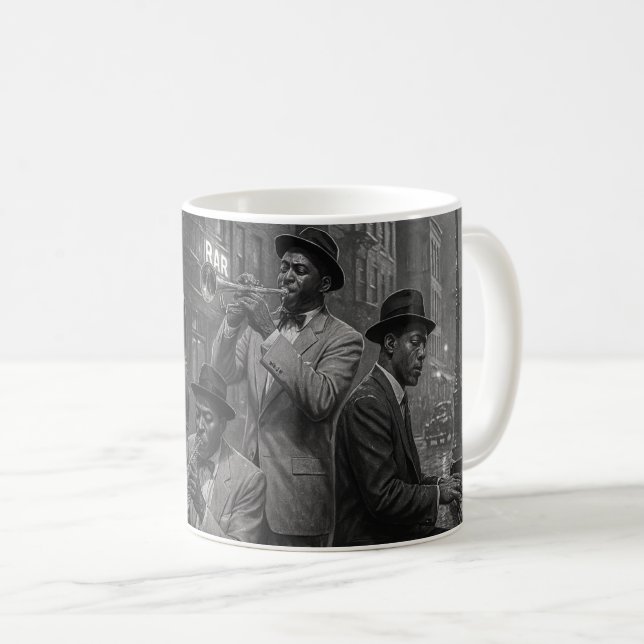 Caneca De Café Jazz Legends Midnight Vibe (Frente Esquerda)