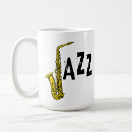 Caneca De Café Jazz Saxofone