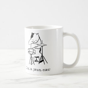 Caneca De Café Jazzy Cat Mug
