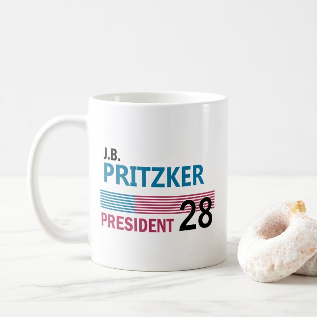 Caneca De Café JB Pritzker 2028 (Com Donut)