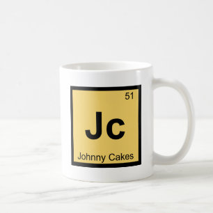 Caneca De Café Jc - símbolo da mesa periódica da química dos