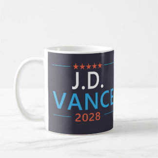 Caneca De Café JD Vance 2028 Patriótico Republicano