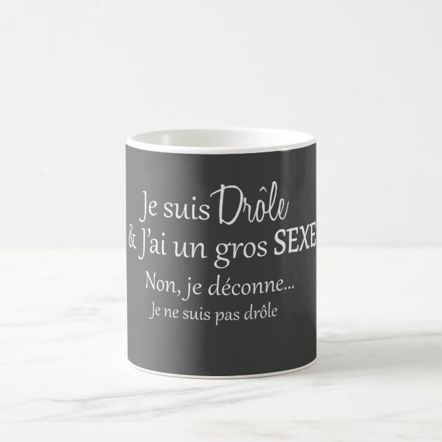 Caneca De Café je suis drôle & j'ai un gros sexe (Centro)