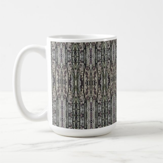 Caneca De Café Jealousy Tree Bark Patterned (Esquerda)