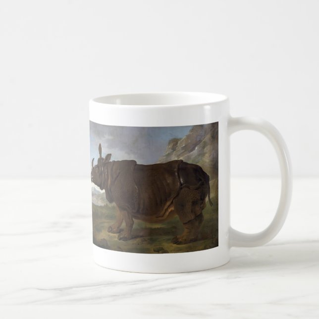 Caneca De Café Jean-Baptiste Oudry: Clara o rinoceronte (Direita)