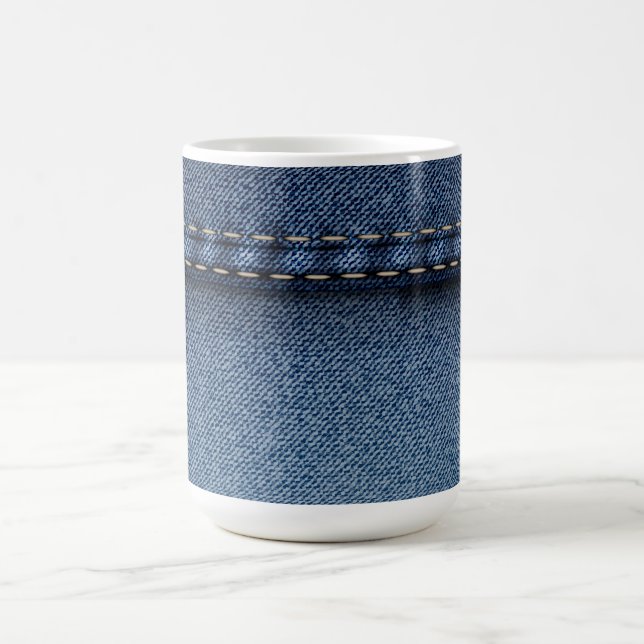 Caneca De Café Jeans de Denim (Centro)