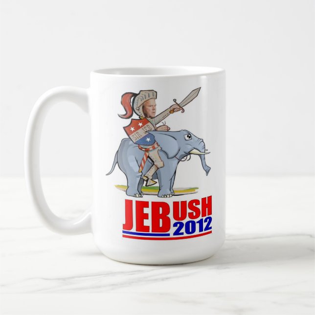 Caneca De Café Jeb Bush, Cavaleiro Branco do GOP (Esquerda)