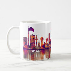 Caneca De Café Jeddah Arábia Saudita Skyline