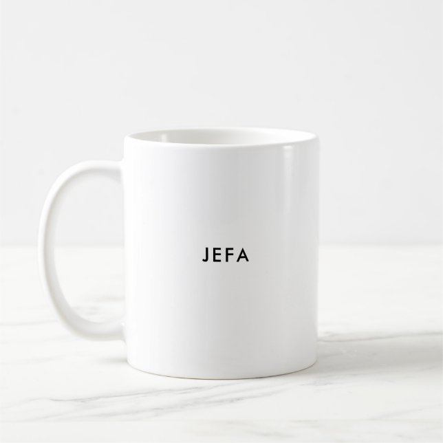 Caneca De Café Jefa | Chefe Feminino | Mug de café espanhol perso (Esquerda)