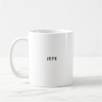 Jefe | Chefe | Mug de café espanhol personalizado