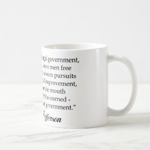Caneca De Café Jefferson: Um governo sábio & frugal