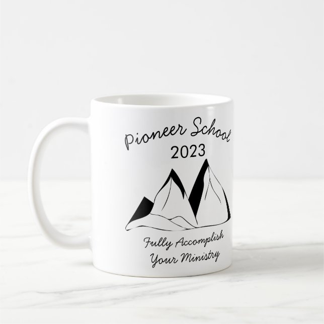 Caneca De Café Jehovah Witness Pioneer School 2023 Coffee Mug (Esquerda)