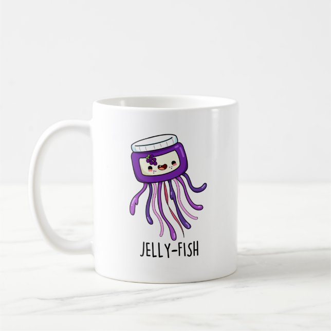 Caneca De Café Jelly Jar Pun Engraçado Jelly (Esquerda)