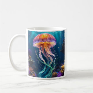 Caneca De Café Jellyfish art Mug