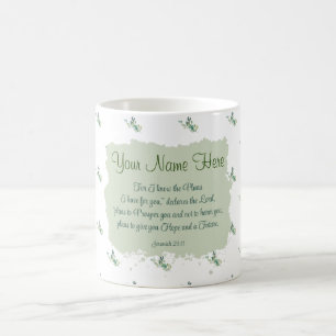 Caneca De Café Jeremiah 29:11 Bíblia Verse Personalize