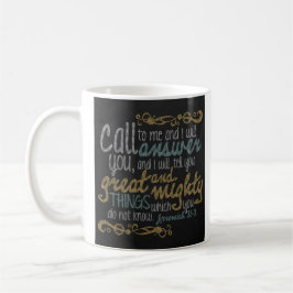 Caneca De Café Jeremiah 33:3 Mug
