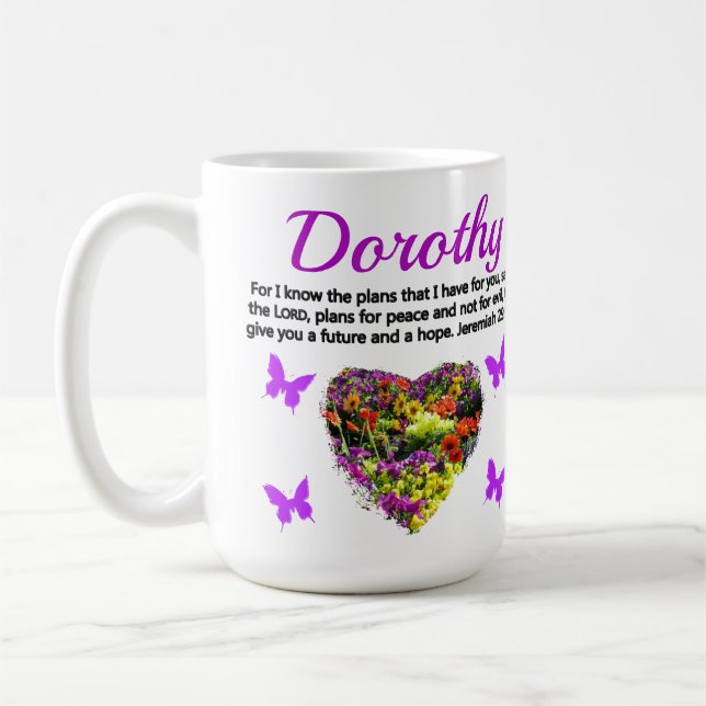 CANECA DE CAFÉ JEREMIAH FLORAL PERSONALIZADO LOVELMENTE ROXO 29:1 (Esquerda)