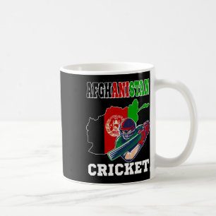 Caneca De Café Jersey da Bandeira do Jogador de Críquete do Afega