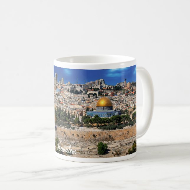 Caneca De Café  Jerusalém (Frente Esquerda)