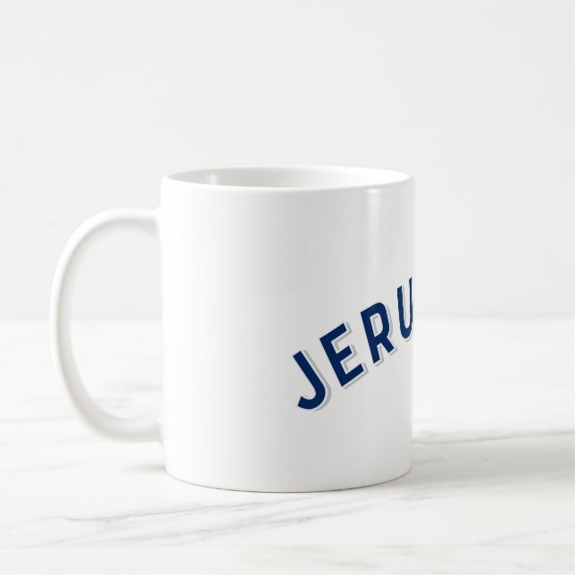 Caneca De Café Jerusalém Israel (Esquerda)