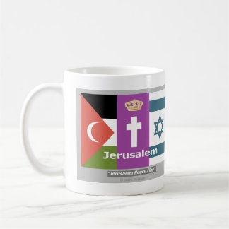Caneca De Café Jerusalem Peace Flag Mug - Revisado