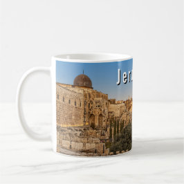 Caneca De Café Jerusalem's Mount Olive and Al Aqsa Mosque