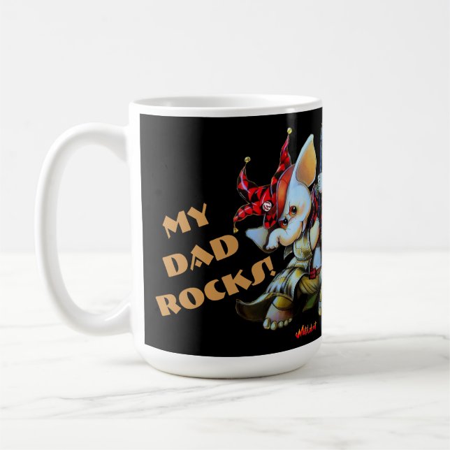 Caneca De Café Jester Metalfabeto Mug Meu Pai Rocha Mug (Esquerda)