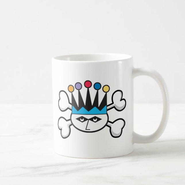 Caneca De Café jester Skull e Crossbones (Direita)