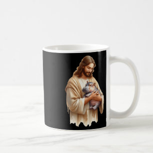 Caneca De Café Jesus ama Moo Deng Bouncy Pig Cute Ba