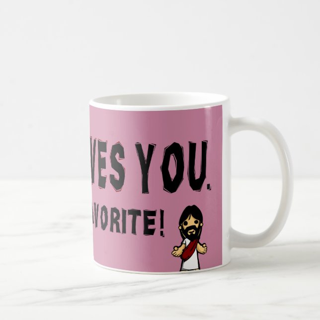 Caneca De Café Jesus ama-o (Direita)