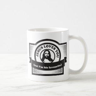 Caneca De Café Jesus ama-o engraçado