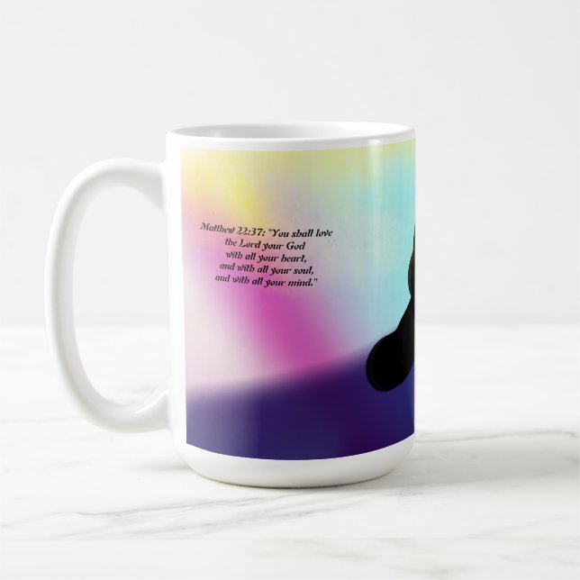 Caneca De Café jesus ama todo o coração (Esquerda)