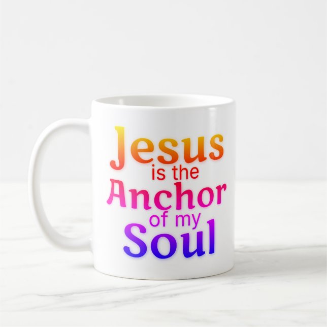 Caneca De Café Jesus Anchor Soul Blutooth (Esquerda)
