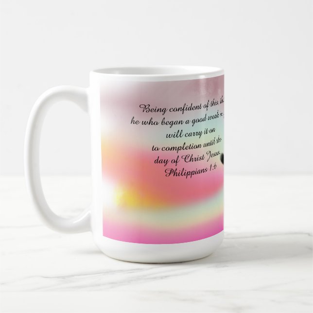 Caneca De Café Jesus aqui  (Esquerda)