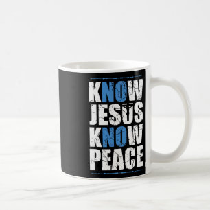 Caneca De Café Jesus Bíblia Sabe Jesus Sabe Paz Não Jesus Não