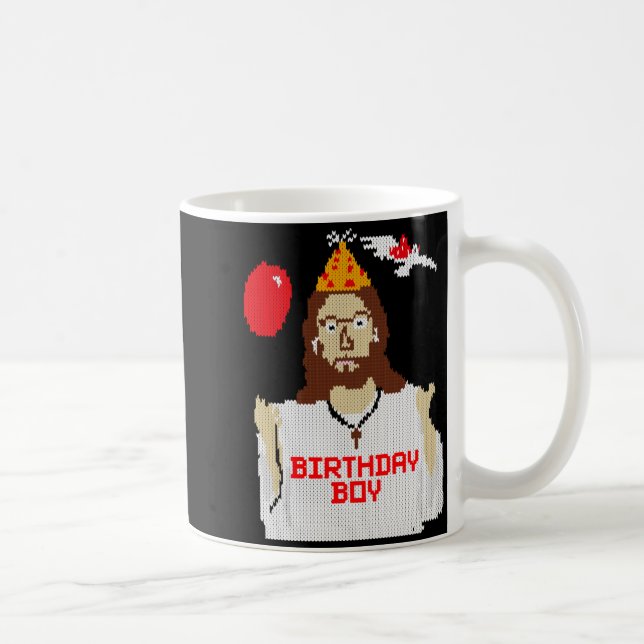 Caneca De Café Jesus Birthday Boy Christmas Essential T Shirt  (Direita)