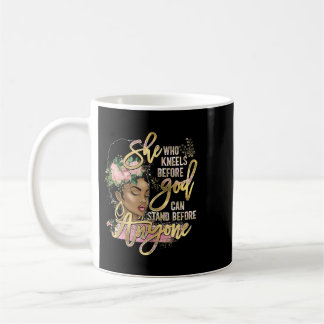 Caneca De Café Jesus Black Girl Ela Que Se Conhece Perante Deus C