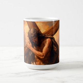 Caneca De Café Jesus Carries The Cross Mug