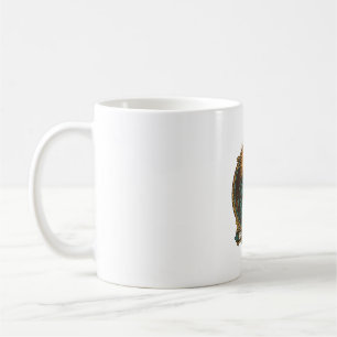 Caneca De Café Jesus Chip Quebrado Preso No Prato De Molho Humor
