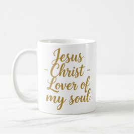 Caneca De Café Jesus Christ Lover of My Soul Christian Mug