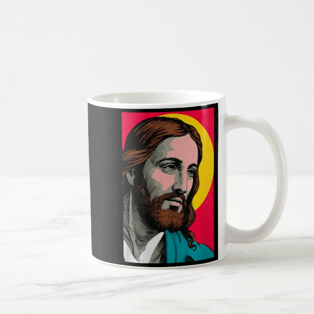 Caneca De Café Jesus Christ P Art Religious Easter &amp; Christma (Direita)
